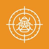 Bug Target Vector Icon