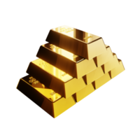 Pyramid of gold bars png
