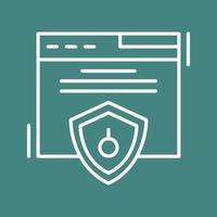 icono de vector de seguridad web