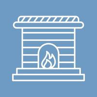 Fireplace Vector Icon