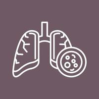 Lung Cancer Vector Icon