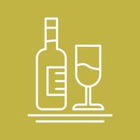 White Wine Vector Icon