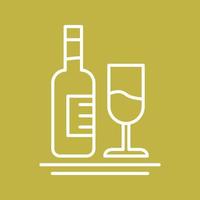 icono de vector de vino blanco