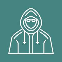 icono de vector de hacker