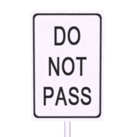 Traffic sign isolated on transparent png