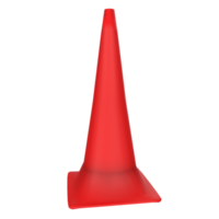 Traffic cone isolated on transparent png