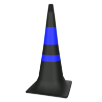 Traffic cone isolated on transparent png