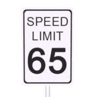 Traffic sign isolated on transparent png