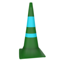 Traffic cone isolated on transparent png