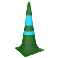 Traffic cone isolated on transparent png