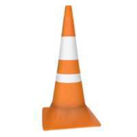 Traffic cone isolated on transparent png