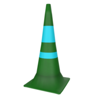 Traffic cone isolated on transparent png