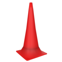 Traffic cone isolated on transparent png