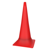 Traffic cone isolated on transparent png