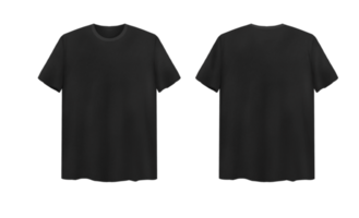 maquette de t-shirt noir png