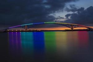 arco iris novia en penghu, Taiwán foto