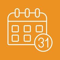 icono de vector de calendario