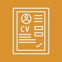 icono de vector de cv