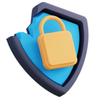 3d illustration of cracked security png