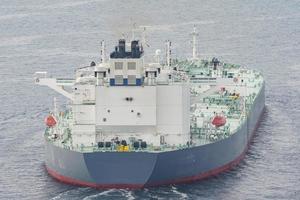 Tanker ship in Sea photo