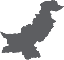 doodle dessin à main levée de la carte du pakistan. png