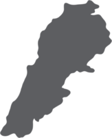 dibujo a mano alzada del mapa de Líbano. png