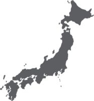 doodle freehand drawing of japan map. png