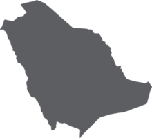 doodle freehand drawing of saudi arabia map. png