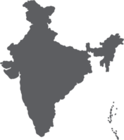 doodle freehand drawing of india map. png