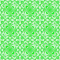 symmetrical seamless ornament tile from green graphic abstract elements on white background, texture, design photo