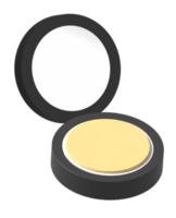Face powder make up set with mirror. Cosmetic and beauty products. 3D PNG. png
