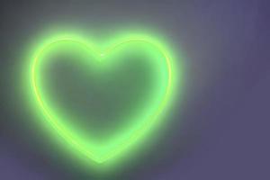 The heart shapes on abstract light neon glitter background in love concept for valentines day with sweet and romantic. Neon heart glowing background space for text. Design and digital material. photo