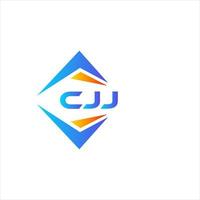 cjj resumen tecnología logo diseño en blanco antecedentes. cjj creativo iniciales letra logo concepto. vector