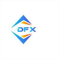dfx resumen tecnología logo diseño en blanco antecedentes. dfx creativo iniciales letra logo concepto. vector