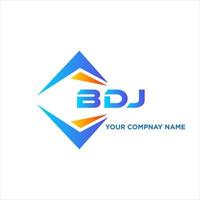 BDJ abstract technology logo design on white background. BDJ creative initials letter logo concept. vector