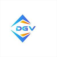 DGV abstract technology logo design on white background. DGV creative initials letter logo concept. vector