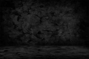 Abstract Dark Concrete Room Background Using for Product Presentation Backdrop. photo