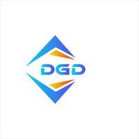 DGD abstract technology logo design on white background. DGD creative initials letter logo concept. vector