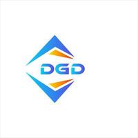 DGD abstract technology logo design on white background. DGD creative initials letter logo concept. vector