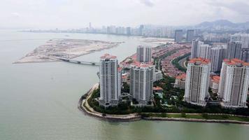 Aerial view Seri Tanjung Pinang video