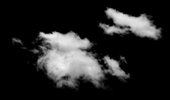 White cloud isolated on black background,Textured smoke,brush effect photo