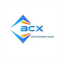 BCX abstract technology logo design on white background. BCX creative initials letter logo concept. vector