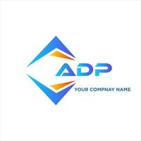 adp resumen tecnología logo diseño en blanco antecedentes. adp creativo iniciales letra logo concepto. vector