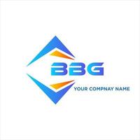 bbg resumen tecnología logo diseño en blanco antecedentes. bbg creativo iniciales letra logo concepto. vector