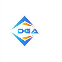 DGA abstract technology logo design on white background. DGA creative initials letter logo concept. vector