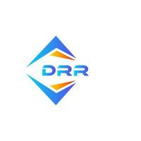 DRR abstract technology logo design on white background. DRR creative initials letter logo concept. vector