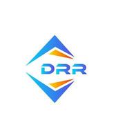 DRR abstract technology logo design on white background. DRR creative initials letter logo concept. vector