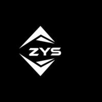 ZYS abstract technology logo design on Black background. ZYS creative initials letter logo concept. vector