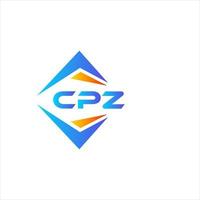 cpz resumen tecnología logo diseño en blanco antecedentes. cpz creativo iniciales letra logo concepto. vector