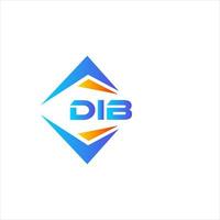 DIB abstract technology logo design on white background. DIB creative initials letter logo concept. vector